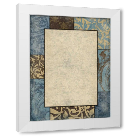 Border White Modern Wood Framed Art Print by Grey, Jace