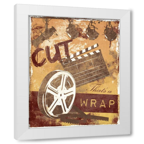Cinema B5 White Modern Wood Framed Art Print by Grey, Jace