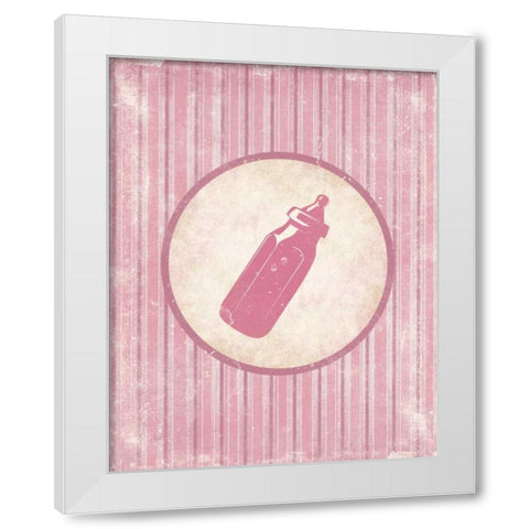 Bottle White Modern Wood Framed Art Print by Grey, Jace