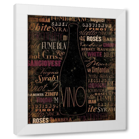 VINO 2 White Modern Wood Framed Art Print by Grey, Jace