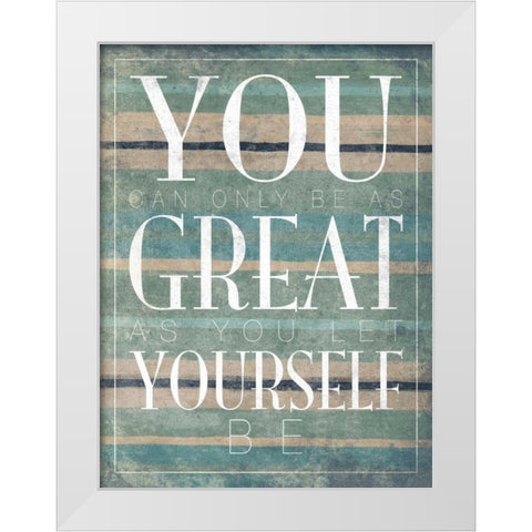 Great White Modern Wood Framed Art Print by Grey, Jace