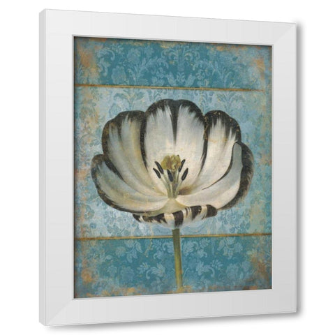 Single Flower 1 White Modern Wood Framed Art Print by Grey, Jace
