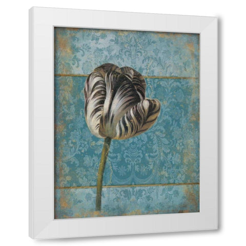Single Flower 2 White Modern Wood Framed Art Print by Grey, Jace