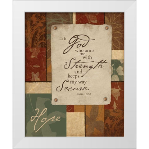 Hope White Modern Wood Framed Art Print by Grey, Jace