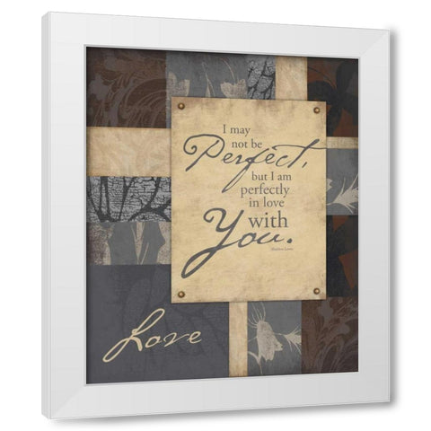 Love2 CLean Edge White Modern Wood Framed Art Print by Grey, Jace