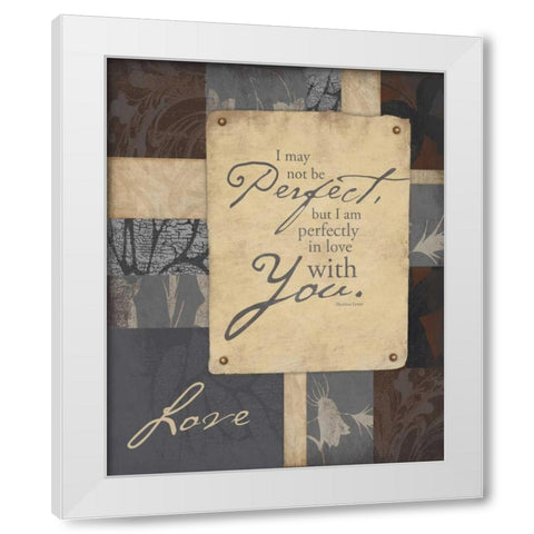 Love 2 White Modern Wood Framed Art Print by Grey, Jace