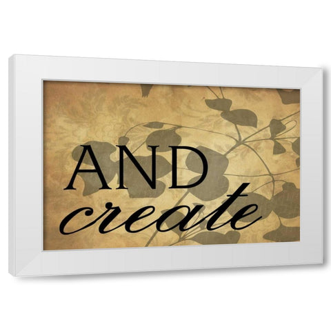 and_create White Modern Wood Framed Art Print by Grey, Jace