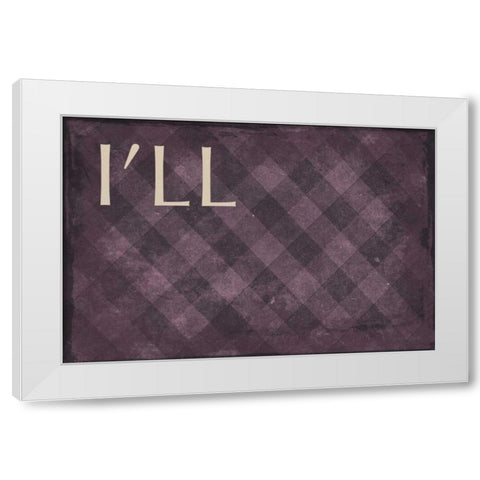 ill White Modern Wood Framed Art Print by Grey, Jace