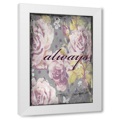 always White Modern Wood Framed Art Print by Grey, Jace