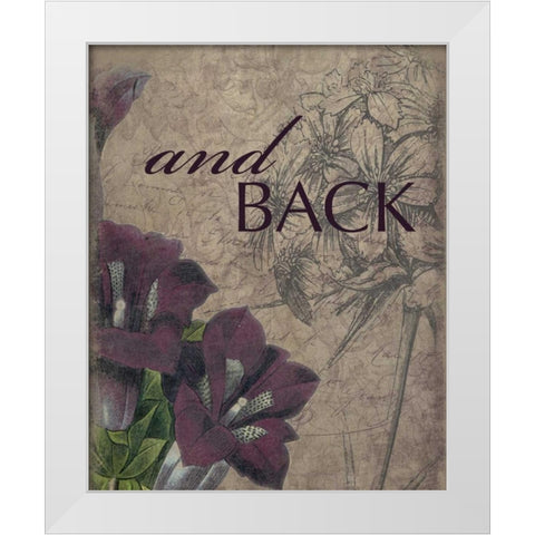 and_back White Modern Wood Framed Art Print by Grey, Jace