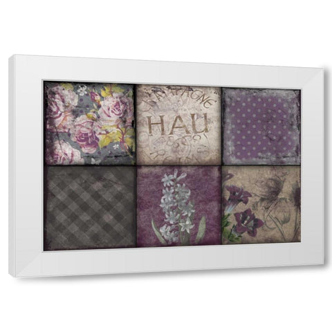 Florals White Modern Wood Framed Art Print by Grey, Jace