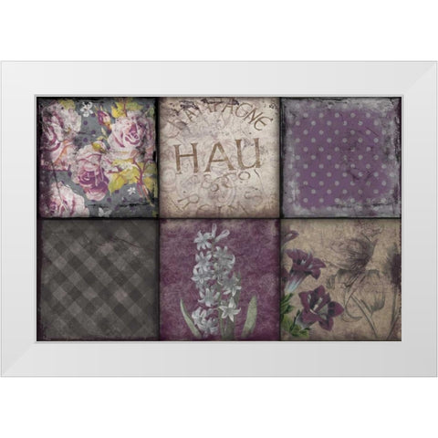 Florals White Modern Wood Framed Art Print by Grey, Jace