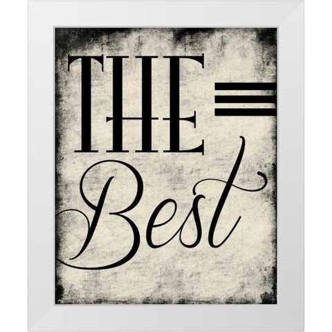 The Best White Modern Wood Framed Art Print by Grey, Jace