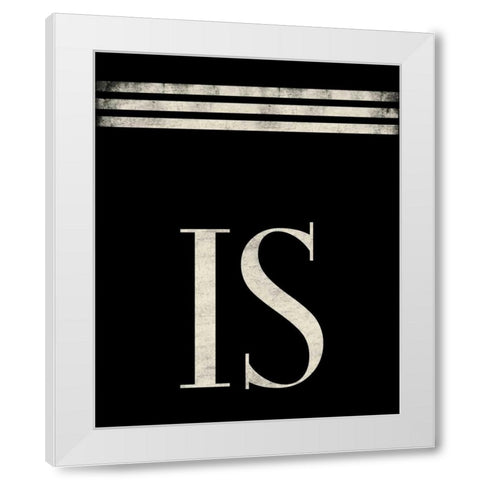 Is White Modern Wood Framed Art Print by Grey, Jace