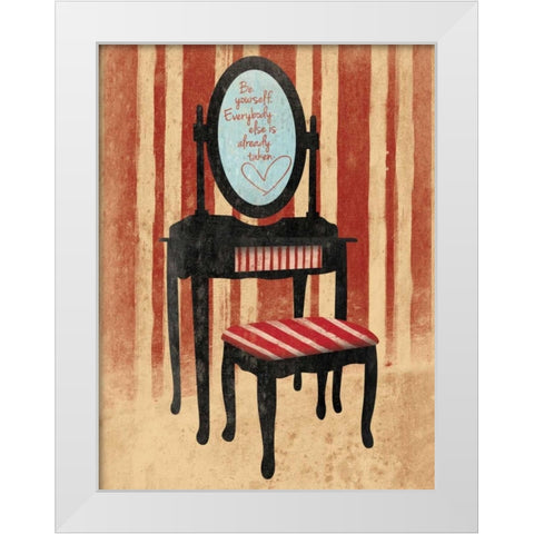 Wonderful White Modern Wood Framed Art Print by Grey, Jace