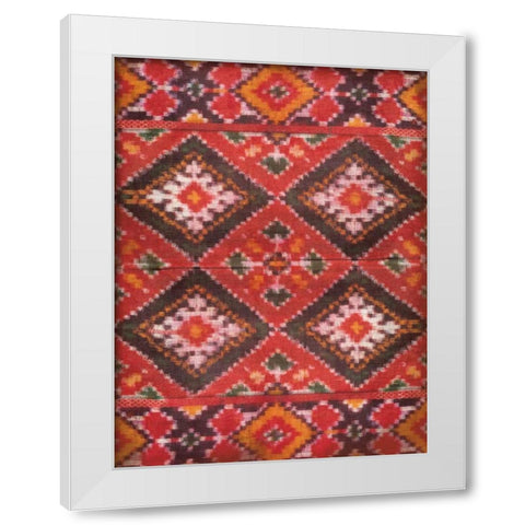 IKAT 2 White Modern Wood Framed Art Print by Grey, Jace
