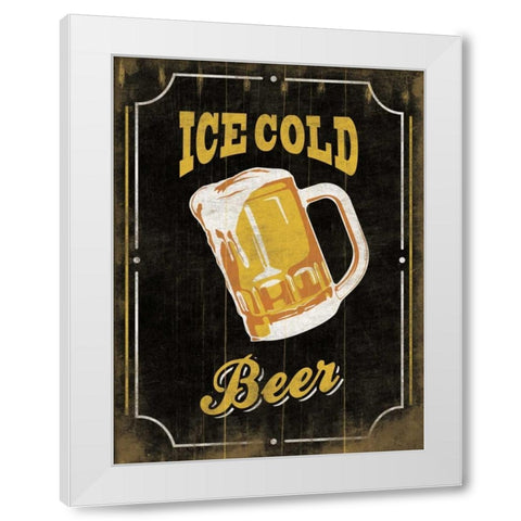 Ice Cold White Modern Wood Framed Art Print by Grey, Jace
