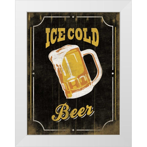 Ice Cold White Modern Wood Framed Art Print by Grey, Jace