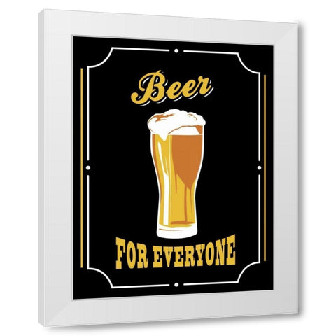 Beer 2 White Modern Wood Framed Art Print by Grey, Jace