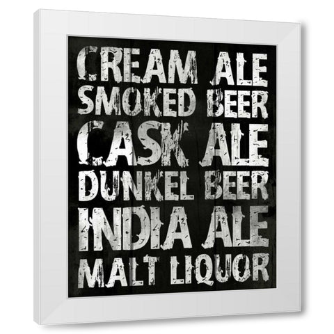 Cream Ale White Modern Wood Framed Art Print by Grey, Jace