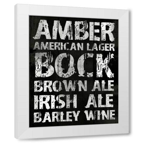 Amber White Modern Wood Framed Art Print by Grey, Jace