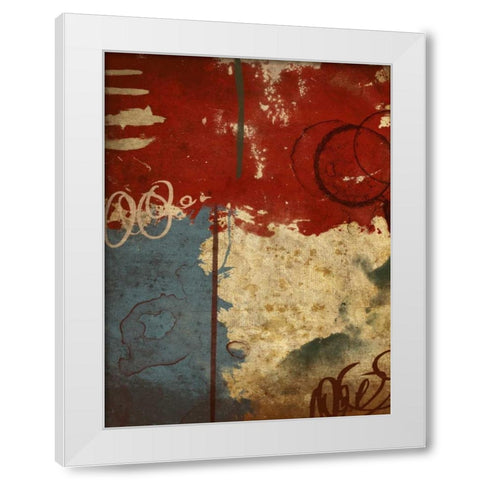 Abstract White Modern Wood Framed Art Print by Grey, Jace