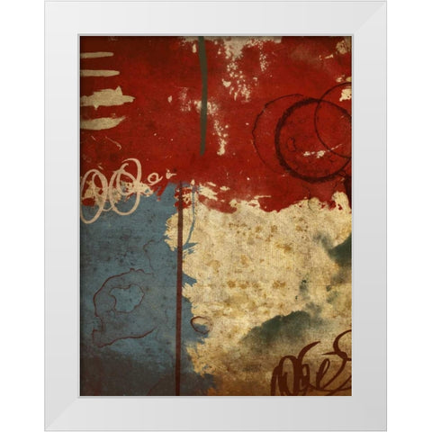 Abstract White Modern Wood Framed Art Print by Grey, Jace