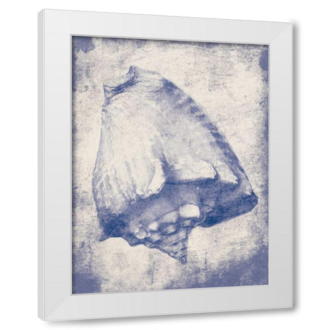 Shell Shade White Modern Wood Framed Art Print by Grey, Jace