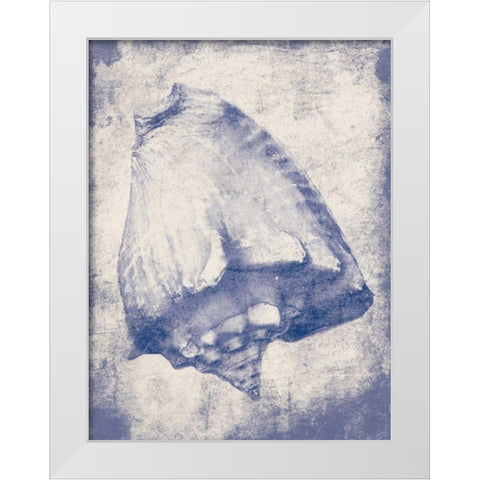 Shell Shade White Modern Wood Framed Art Print by Grey, Jace