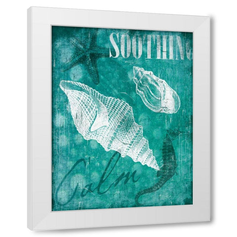 Soothing Calm White Modern Wood Framed Art Print by Grey, Jace