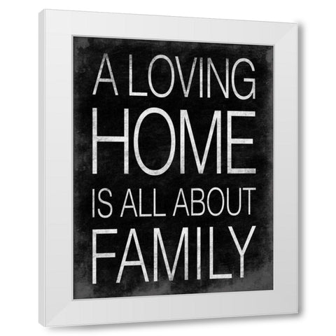 Loving Home White Modern Wood Framed Art Print by Grey, Jace
