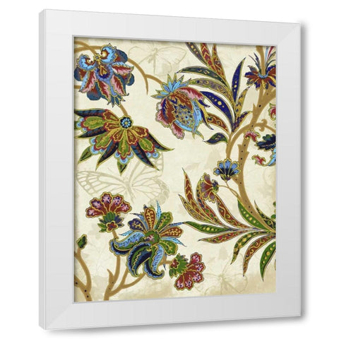 Floral Patterns 2 White Modern Wood Framed Art Print by Grey, Jace