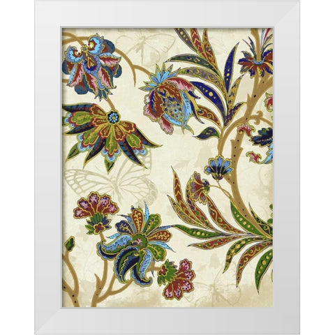 Floral Patterns 2 White Modern Wood Framed Art Print by Grey, Jace