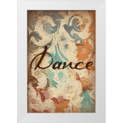 Dance White Modern Wood Framed Art Print by Grey, Jace
