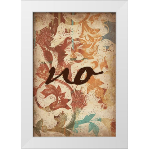 no White Modern Wood Framed Art Print by Grey, Jace