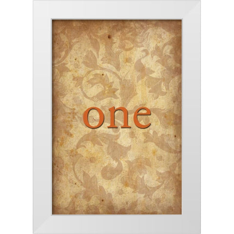 one White Modern Wood Framed Art Print by Grey, Jace