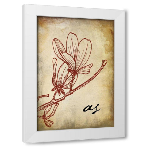 RED_as White Modern Wood Framed Art Print by Grey, Jace