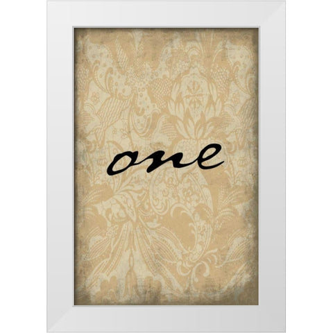 RED_one White Modern Wood Framed Art Print by Grey, Jace