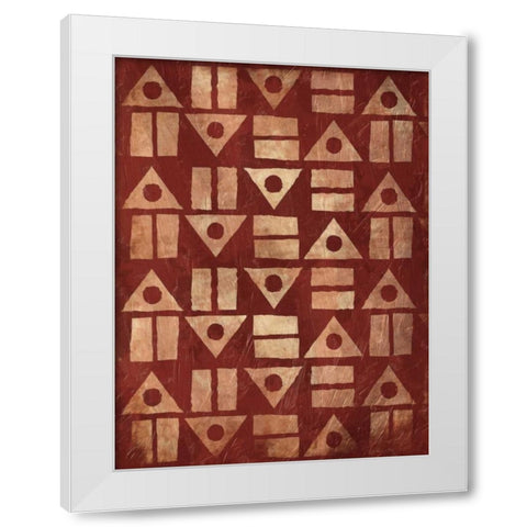 Pattern Mate White Modern Wood Framed Art Print by Grey, Jace