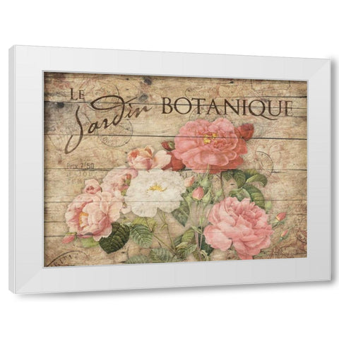 Le Jardin Botanique White Modern Wood Framed Art Print by Grey, Jace