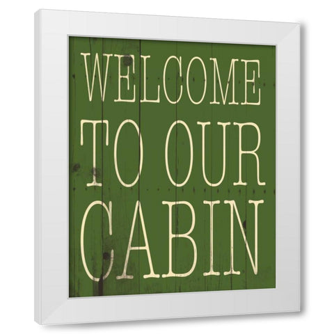 Cabin Mate White Modern Wood Framed Art Print by Grey, Jace
