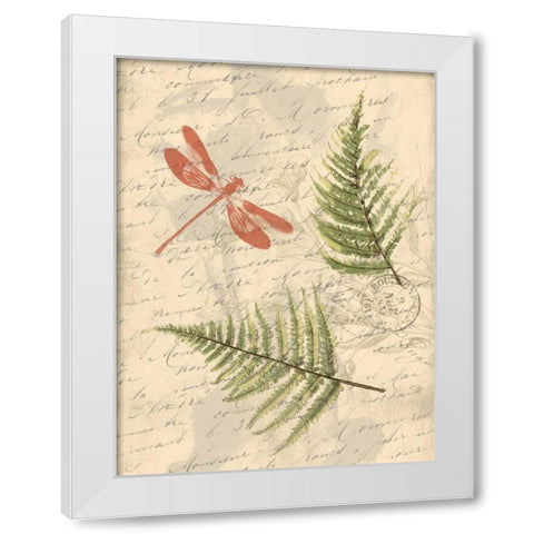 Ferns White Modern Wood Framed Art Print by Grey, Jace