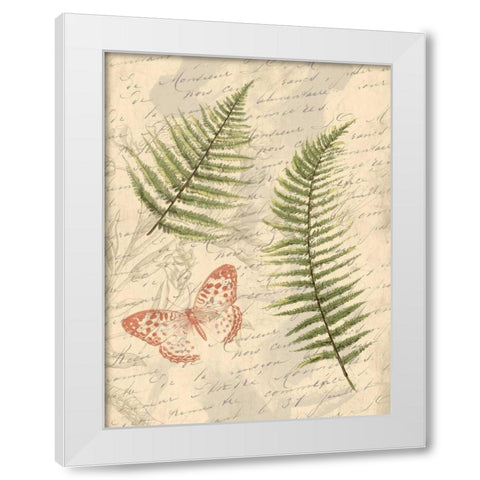Ferns Mate White Modern Wood Framed Art Print by Grey, Jace