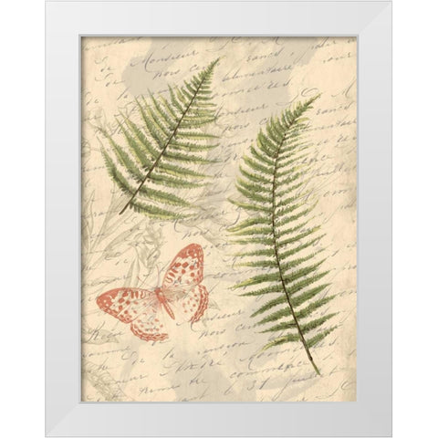 Ferns Mate White Modern Wood Framed Art Print by Grey, Jace