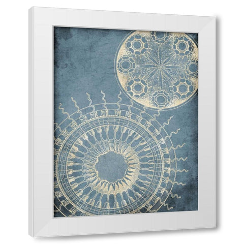 Coastal Patterns Cream White Modern Wood Framed Art Print by Grey, Jace