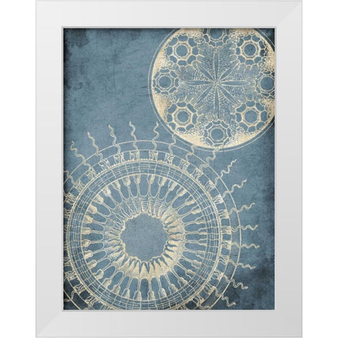 Coastal Patterns Cream White Modern Wood Framed Art Print by Grey, Jace