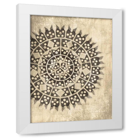 Coastal Patterns Dark Mate White Modern Wood Framed Art Print by Grey, Jace