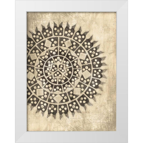 Coastal Patterns Dark Mate White Modern Wood Framed Art Print by Grey, Jace