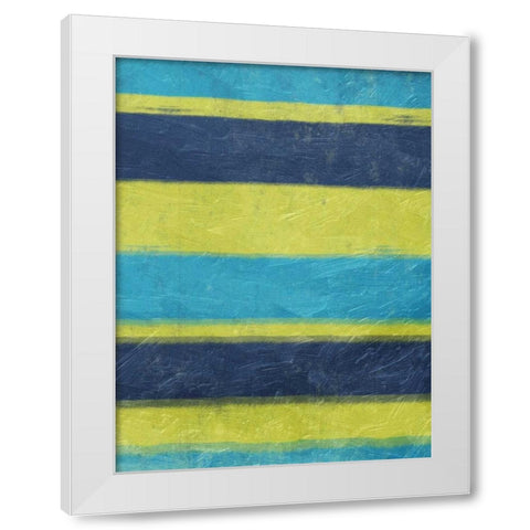 Cool Hues White Modern Wood Framed Art Print by Grey, Jace
