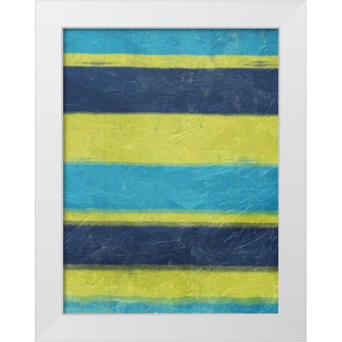 Cool Hues White Modern Wood Framed Art Print by Grey, Jace